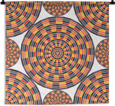 Wandkleed - Wanddoek - Mandala - Mexico - Patroon - 90x90 cm - Wandtapijt