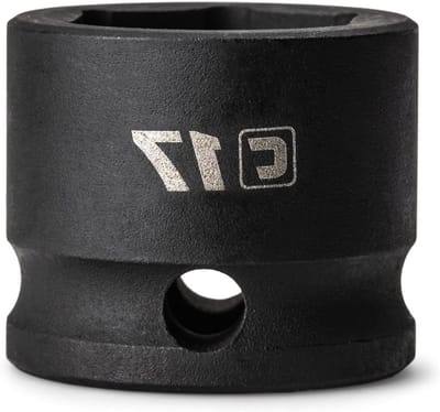 Capri Tools 17 mm Stubby Impact Socket, 3/8" aandrijving, 6 punten, metrisch