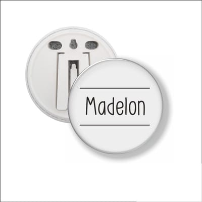 Button Met Clip 58 MM - Madelon