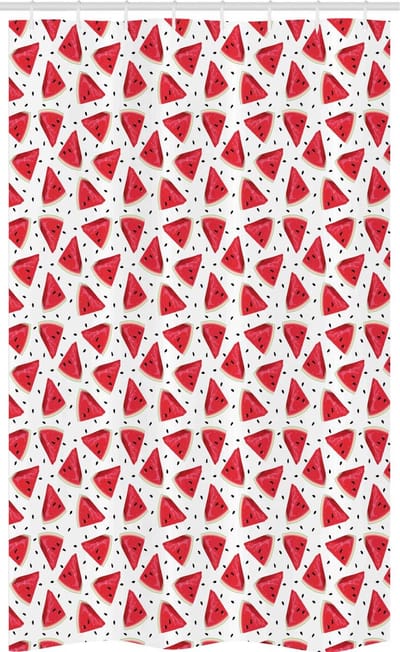 ABAKUHAUS Meloen Douchegordijn – 120x180 cm – Stoffen Badkamer Deco