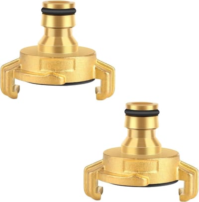 2 slangen wateraansluiting snelkoppeling slangverbinder tuinslangadapter messing connectoren voor tuingebruik en irrigatie
