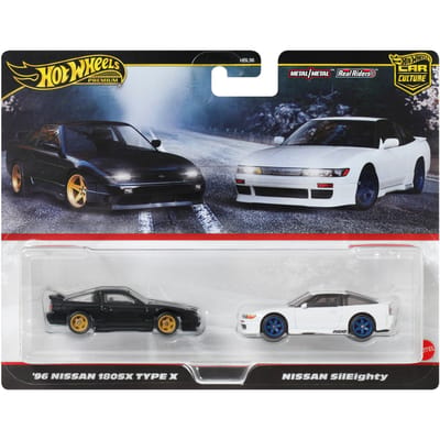 Hot Wheels Premium Car Culture Set van 2 - '96 Nissan 180SX Type X en Nissan SilEighty