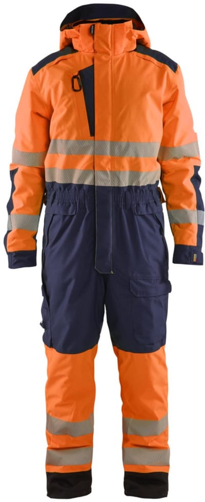 Blaklader 6725-1977 Winteroverall High Vis - High Vis Oranje/Marineblauw - 4XL