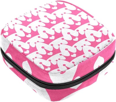 Menstruatiezakjes - Maandverband tasje - Privacy Bescherming - Ingebouwd klein vak - 12 x 17 cm - Roze