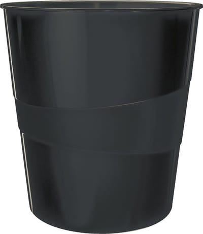 Papierbak leitz recycle 15 liter zwart | 6 stuks