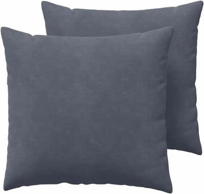 Decoratieve Kussens - Bankkussens Corduroy - Woonkamer Verfraaien - Afneembare Hoezen - 45x45 cm - Donkergrijs