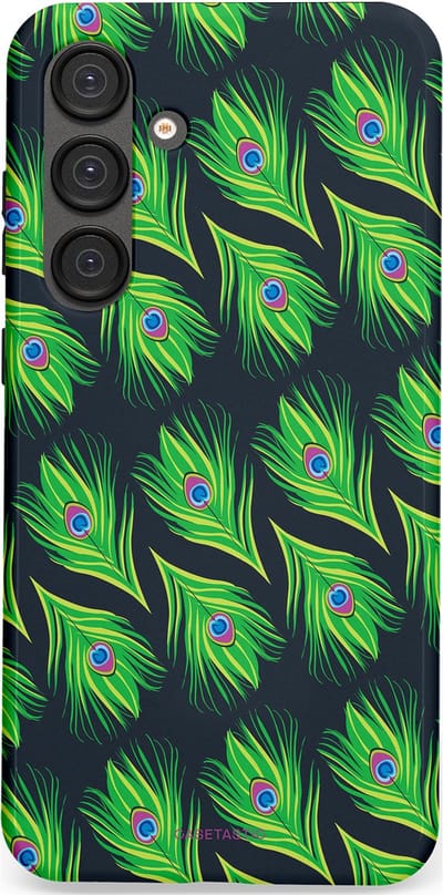 Casetastic Hoesje Geschikt voor Samsung S25 Plus - Stijlvolle Beschermende Duo-layer Case - Veren van verleiding