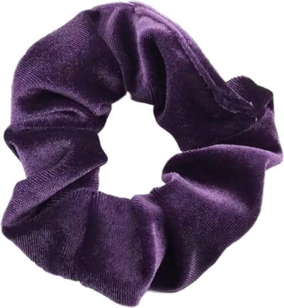 Kraagjeskopen.nl Scrunchie Velvet donkerpaars Haarelastiek Haaraccessoire - 1 stuk