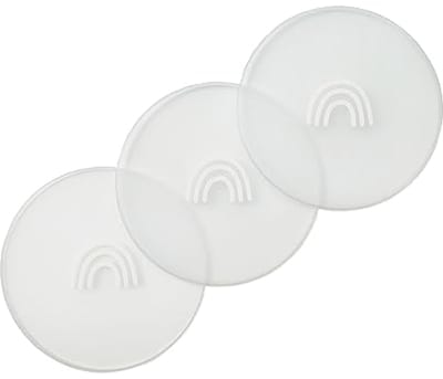 Deksel voor Peuter Borden - Set van 3 BPA-vrij voor Siliconen Babyborden
