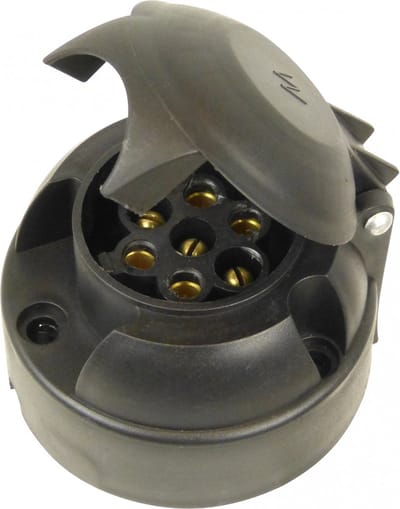 Carpoint Stekkerdoos 7-polig 6cm - Zwart