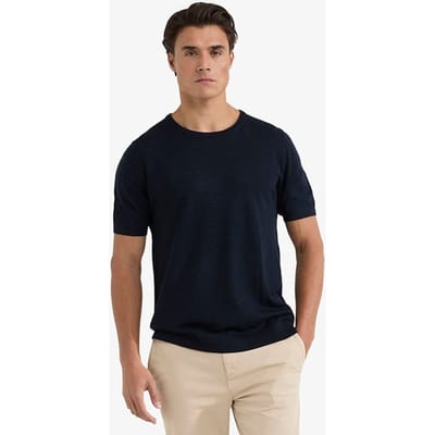 McGregor Fine Merino T-shirt Navy Maat: XXL | Basic T-Shirts Outlet | Heren | Blauw