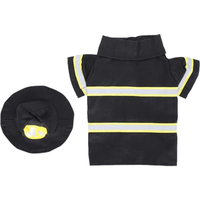 Huisdier Hond Brandweerman Kleding Jas Hond Puppy Halloween Kostuums met Hoed Huisdier AccessoiresXL XL white