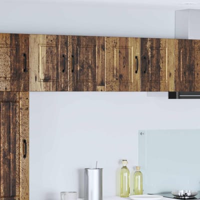 vidaXL Wandkast PORTO 2 pcs Oudhout 60 x 31 x 40 cm Bewerkt hout