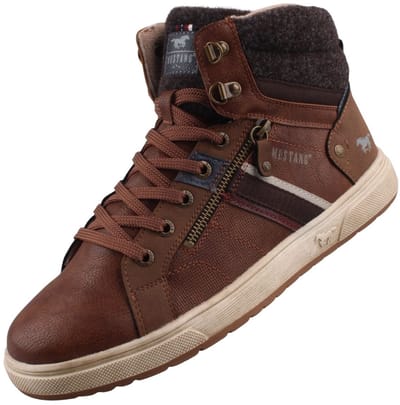 Mustang heren sneaker bruin