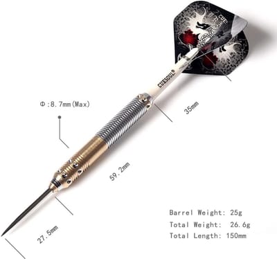 Dragon Series Darts 25 gram Stalen Punt met Luxe PU-Darts