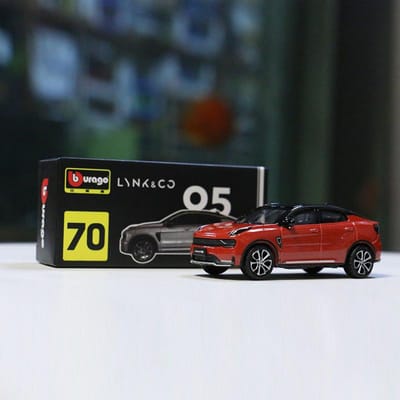 Burago 1:64 Lynk & Co 02 03 05 06 Modèle de Voiture en Métal Moulé Édition Reliée Décoration de Collection Cadeau Jouets gray