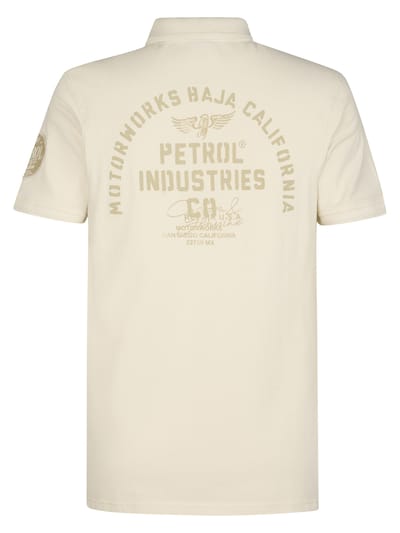 Petrol Industries - Heren Piqué polo Suspensión - Wit - Maat XL