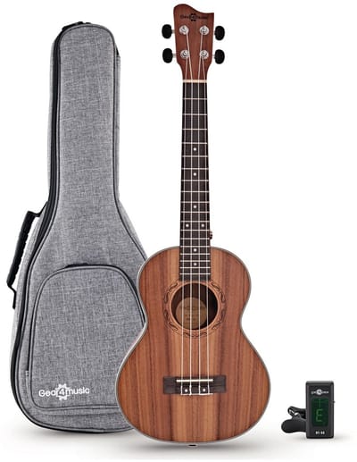 Koa Tenor Ukulele Pakket van Gear4music