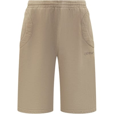 Off-white Laundry Circle Sweatshorts Beige