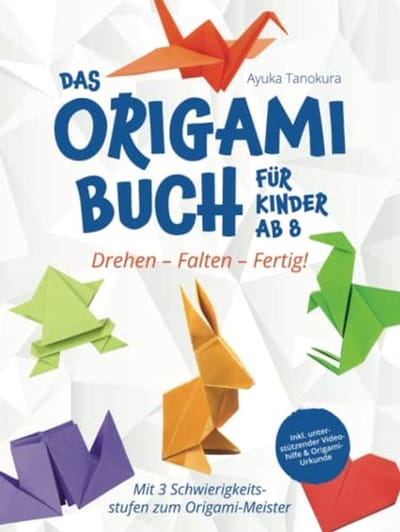 Origami Boek - Papier Vouwen - Kinderen Leren - 3 Moeilijkheidsgraden - 121 Pagina's - Meerdere Kleuren