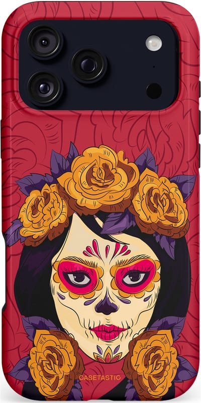 Casetastic hoesje geschikt voor Apple iPhone 17 Pro Max - MagSafe - Dubbellaagse bescherming - Middernachtmasker - Fashion Case - Bordeaux Bruin Zwart