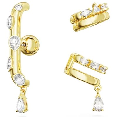 Swarovski Dextera Mixed Cut Goudkleurige Oorbellen Dames Oorbellen 5663334 Box (Random Color) beige