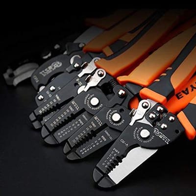 Kabel Stripper Tang - Draadstripper Krimper - Elektrisch Werk - Automatische Multifunctie - 103 - Zwart