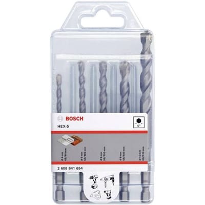 Bosch HEX-5 Betonboorset 5-delig 4/5/6/8/10 mm - 2608841654