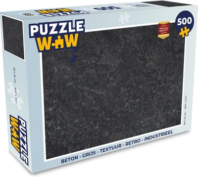 Puzzel Beton - Grijs - Textuur - Retro - Industrieel - Legpuzzel - Puzzel 500 stukjes