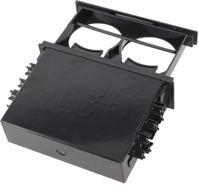Dailygoods- Opslagbox Universeel - Auto Bekerhouder - 1Din - 2-laags - ABS Materiaal - Beveiligde Installatie - Autobekerhouder