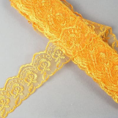 Elegante Geweven Kantenrand voor Cadeaus en Decoraties - Lint voor Bruiloft, Feest en Bloemstukken - 20 Yard Luxe Kantenlint