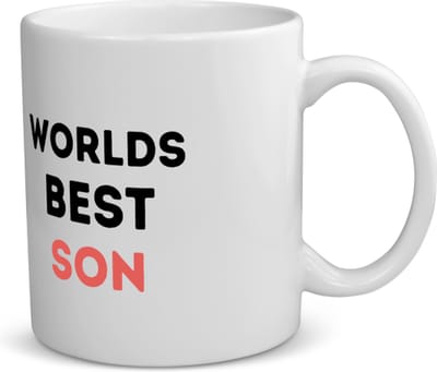 Akyol - worlds best son koffiemok - theemok - Zoon - de beste zoon - verjaardagscadeau - verjaardag - cadeau - cadeautje voor zoon - zoon artikelen - kado - geschenk - gift - 350 ML inhoud