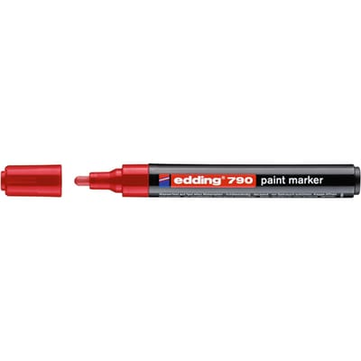 Paintmarker edding 790 op alcoholbasis 2-3mm rood