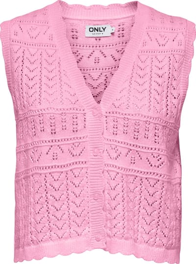 Only Gilet Onlirina V-neck Button Vest Knt Noo 15363681 Prism Pink Dames Maat - XS