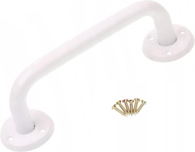 Witte Wandbeugel - Extra Grip - 40 cm - Handgreep / Wandgreep Voor Badkamer / Douche / Toilet - Toiletbeugel - Badgreep - Douchegreep - Non-Slip Grab Bar - Keuken - Trap - Handgreep Keukenkastjes - Veiligheidsgreep - Inclusief Schroeven
