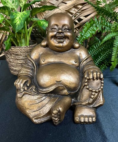 Boeddha beeld Limited Bronzen Dikbuik Boeddha beeld - 26 cm Hoog