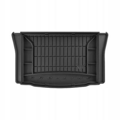 FROGUM PROLINE 3D Set - Rubberen Automatten + Kofferbakmat - Geschikt voor SEAT Mii Hatchback (2011-2019) - Lage laadvloer - Zwart