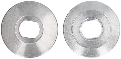 2-piece carbide bearing block set voor snijmachine drukplaat - 10 inch aluminium verstekzaag - inclusief verstekzaag mandrel bushings en blad klem schijf.