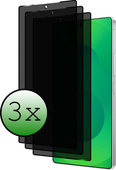 Screenprotector - 3 Stuks Geschikt voor Samsung Galaxy S25 Ultra - Privacy Filter - Beschermglas - Gehard Glas - Tempered Glass - Screen Protector