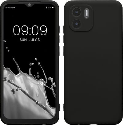 kwmobile telefoonhoesje geschikt voor Xiaomi Redmi A1 - Hoesje voor smartphone - Precisie camera uitsnede - In mat zwart