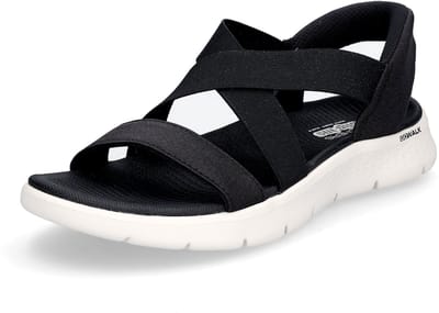 Skechers Slip-Ins Go Walk Flex Sandaal - Glimmer Up Damessandaal Blauw