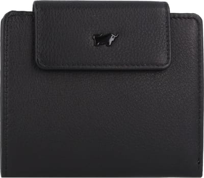 Braun Büffel Leren Portemonnee Capri Wallet 4CS Black Zwart