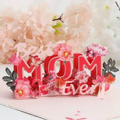 3D kaart voor Mama-Moederdag Cadeaukaart - Best Mum Ever