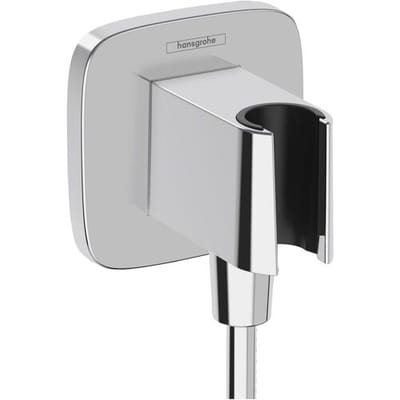 Hansgrohe Fixfit q Muuraansluitbocht - met handdouchehouder - chroom