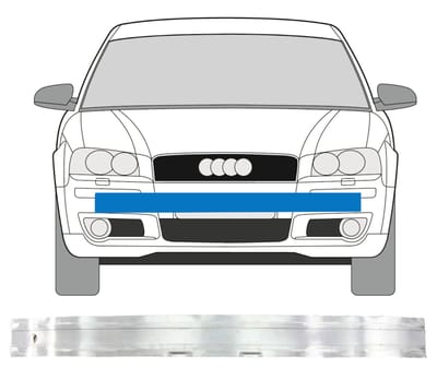 Versterking voorbumper / balk voor Audi A3 8P 2003-2012