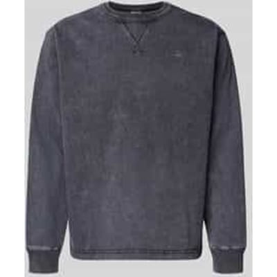 Sweatshirt met geribde boorden