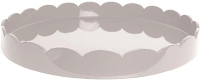 Addison Ross - Dienblad Cappuccino Sint-jakobsschelp rond 50cm - Serveerplateaus