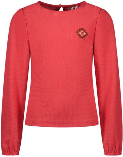 Meisjes top - Teddy - Zacht rood