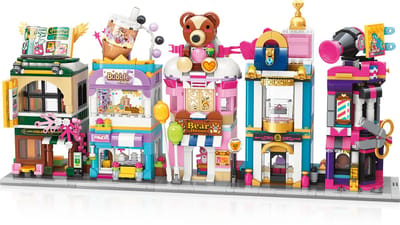 Keeppley City Corner Serie 2 – complete serie bestaande uit: C0107, C0108, C0109, C0110, C0111