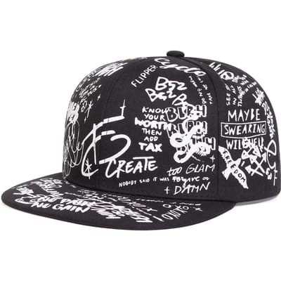 Unisex 88 Letter Graffiti Print Hip-hop Hoeden Lente Herfst Buiten Verstelbare Casual Baseballpetten Zonbescherming Hoed Sportpet